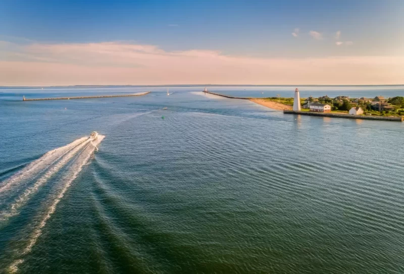 Aerial view of Long Island